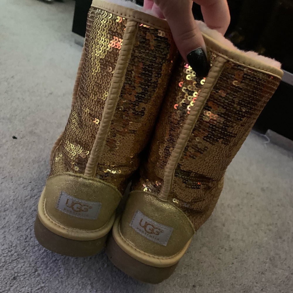 Gold ugg boots